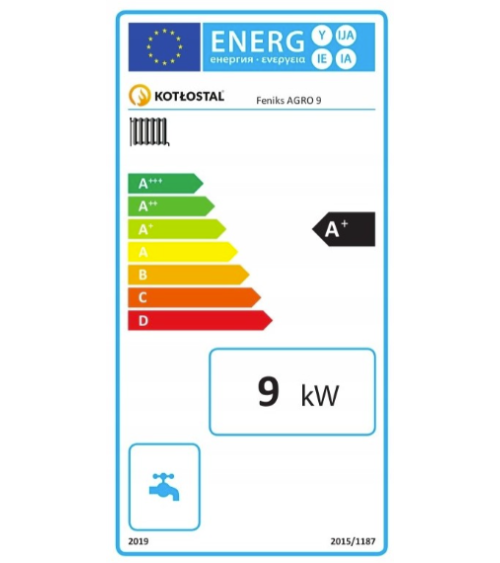 FENIKS 9 kW chaudière à gazéification Classe 5 - A+