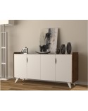 Buffet NOON 140cm blanc et noyer