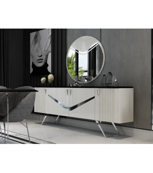 Aparador 4 puertas ANGEL blanco 207 cm