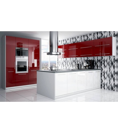 Ensemble Cuisine avec îlot ZAKAN 480 cm  sur mesure