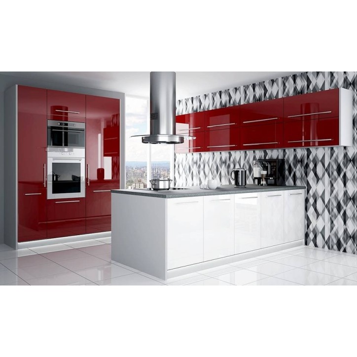 Ensemble Cuisine avec îlot ZAKAN 480 cm  sur mesure