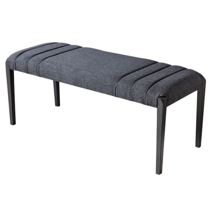 Comedor completo COOL con 2 sillas y 1 banco madera, negro y efecto mármol