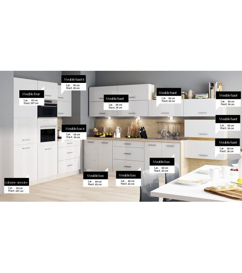 Ensemble Cuisine Kyllian 500 cm sur mesure