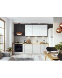 Ensemble Cuisine NINA PREMIUM LINE blanc 280 cm sur mesure