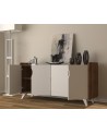 Buffet NOON 140cm blanc et noyer