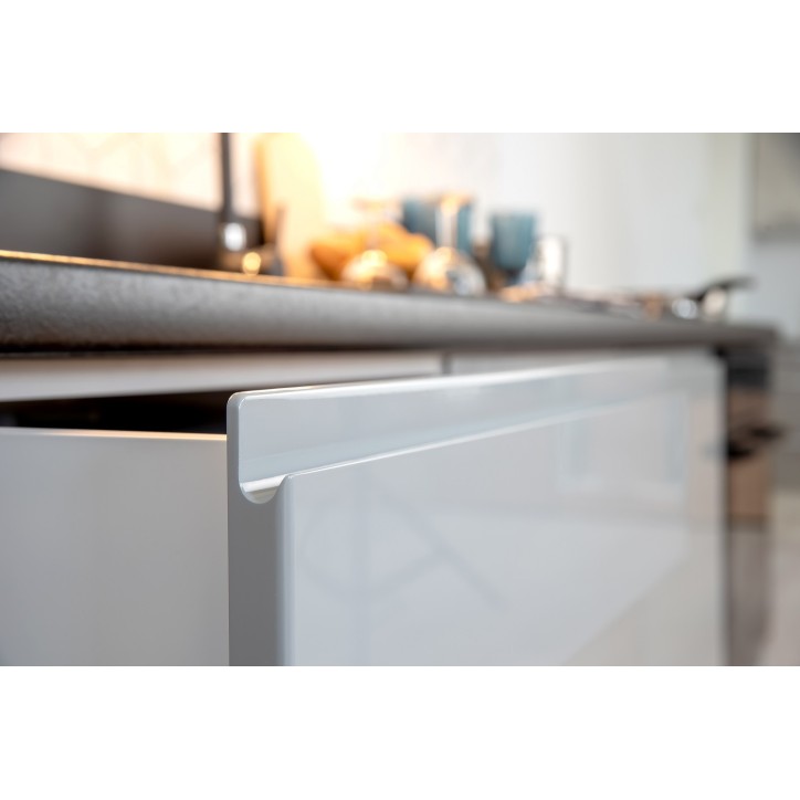 Ensemble Cuisine NINA PREMIUM LINE blanc 280 cm sur mesure