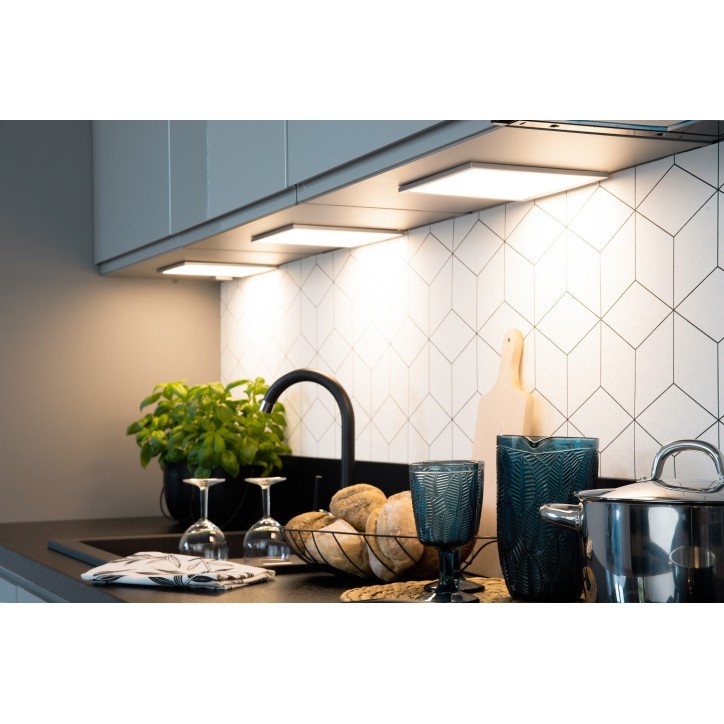 Ensemble Cuisine NINA PREMIUM LINE blanc 280 cm sur mesure