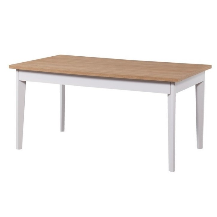 Comedor completo LORIN madera y blanco