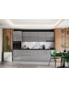 Ensemble Cuisine NINA PREMIUM LINE gris 300 cm sur mesure