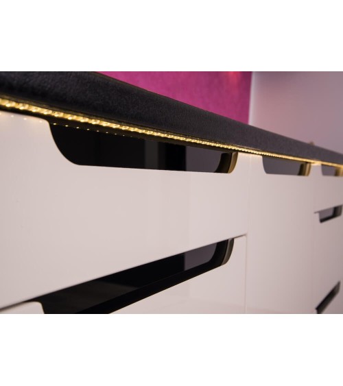 Ensemble Cuisine en L GOYA PREMIUM LINE blanc sur mesure