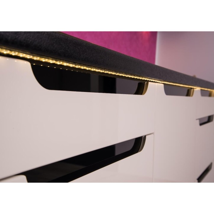 Ensemble Cuisine en L GOYA PREMIUM LINE blanc sur mesure