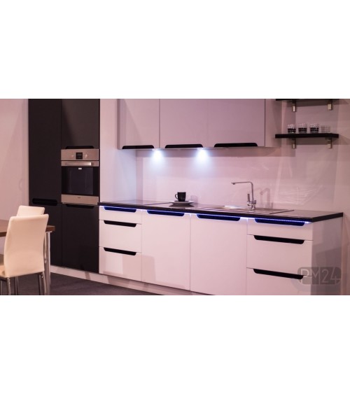 Ensemble Cuisine en L GOYA PREMIUM LINE blanc sur mesure