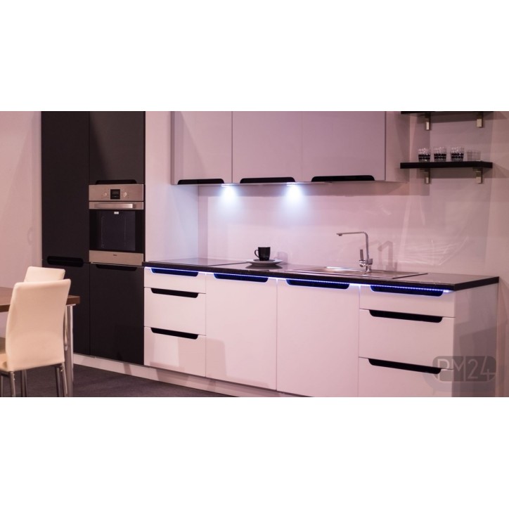 Ensemble Cuisine en L GOYA PREMIUM LINE blanc sur mesure