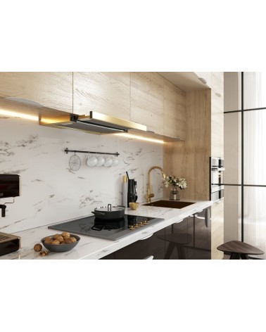 Ensemble Cuisine POLA PREMIUM LINE blanc-bois-noir 360 cm