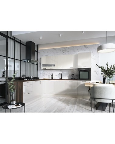 Ensemble Cuisine en L ALVICO PREMIUM LINE blanc mat