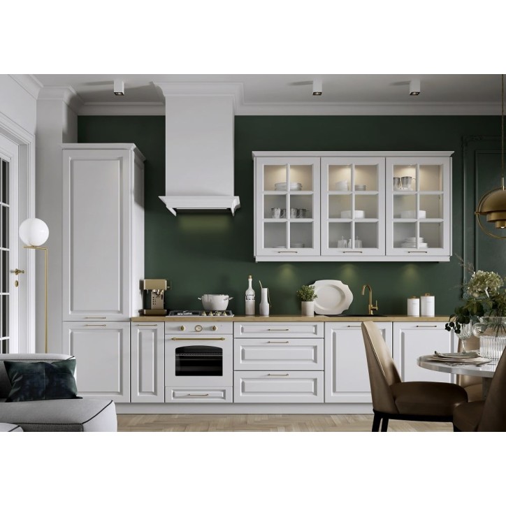 Ensemble Cuisine ALINA PREMIUM LINE blanc mat 340 cm