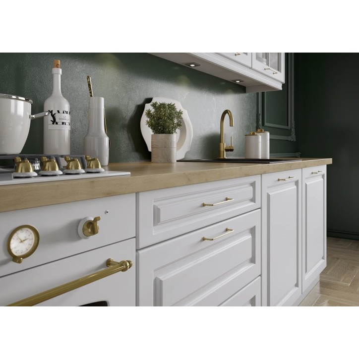 Ensemble Cuisine ALINA PREMIUM LINE blanc mat 340 cm