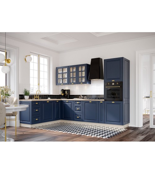 Ensemble Cuisine en L ALINA PREMIUM LINE bleu