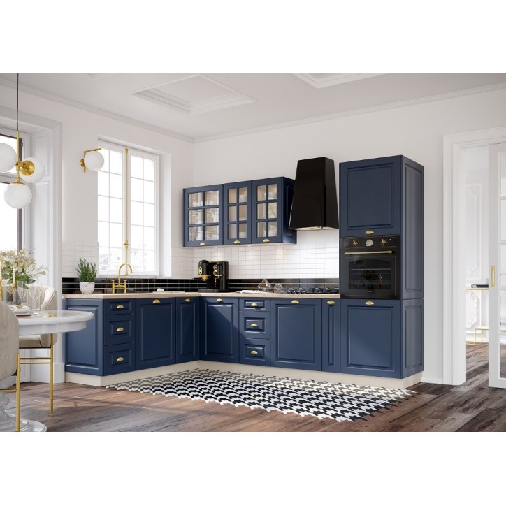 Ensemble Cuisine en L ALINA PREMIUM LINE bleu