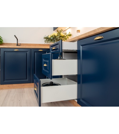 Ensemble Cuisine en L ALINA PREMIUM LINE bleu