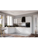 Ensemble Cuisine en L ALINA PREMIUM LINE blanc sur mesure