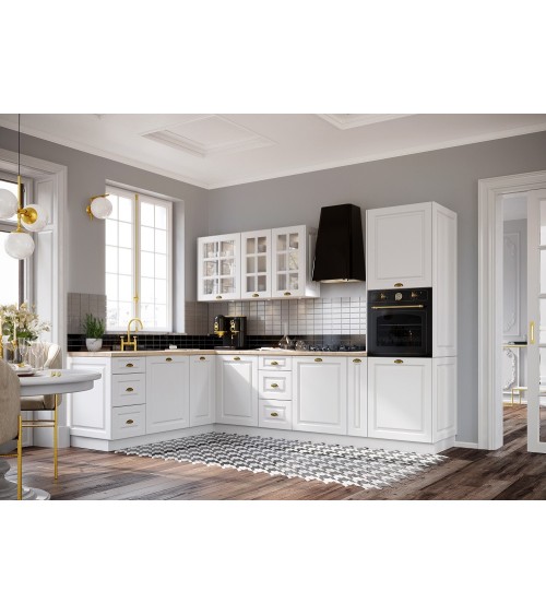 Ensemble Cuisine en L ALINA PREMIUM LINE blanc sur mesure