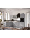 Ensemble Cuisine en L ALINA PREMIUM LINE gris sur mesure