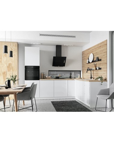 Ensemble Cuisine en L LIVIA TREND LINE blanc laqué sur mesure