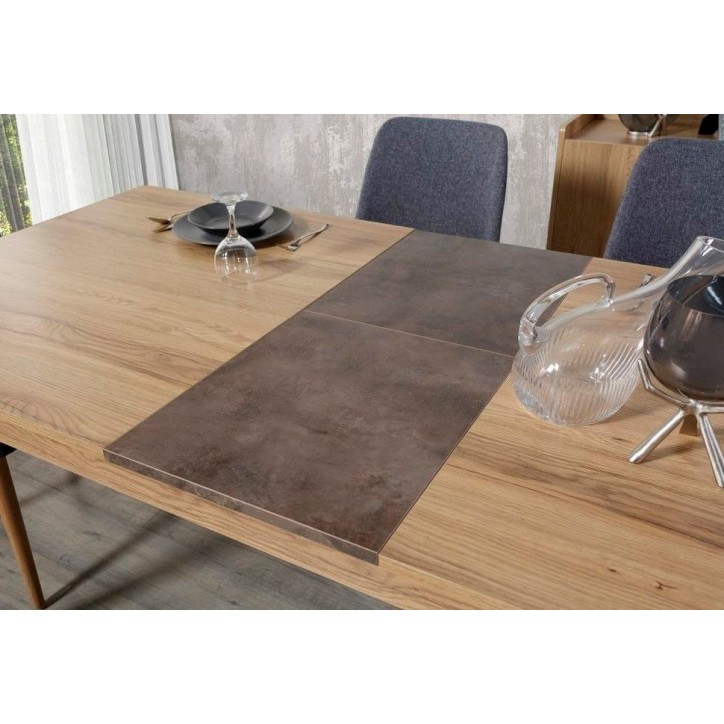 Comedor completo TOKYO con 4 sillas, marrón oscuro Comedor completo TOKYO con 4 sillas, marrón oscuro