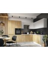 Ensemble Cuisine en L ZOYA TREND LINE blanc-bois sur mesure