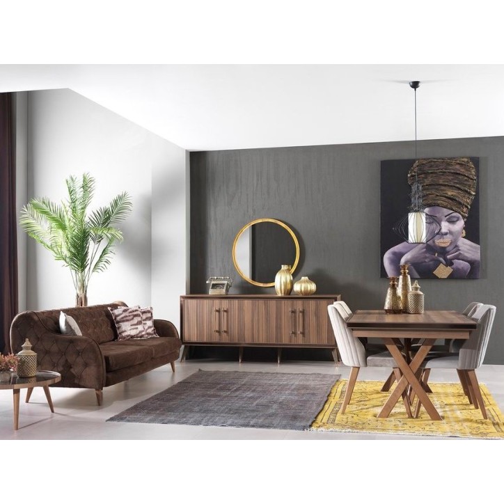 Sala de jantar TOPRAK Nogueira