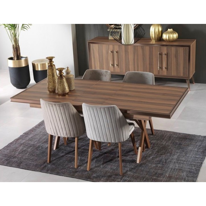 Sala de jantar TOPRAK Nogueira