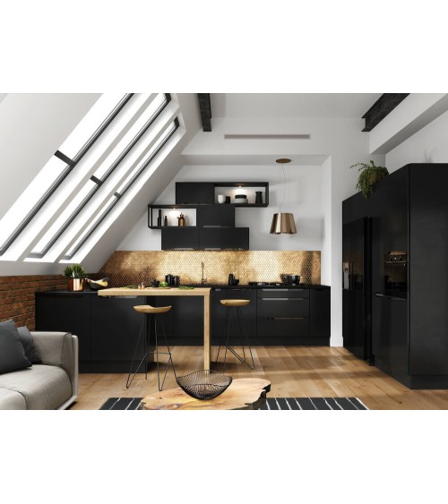 Ensemble Cuisine GOYA PREMIUM LINE noir 300 cm sur mesure
