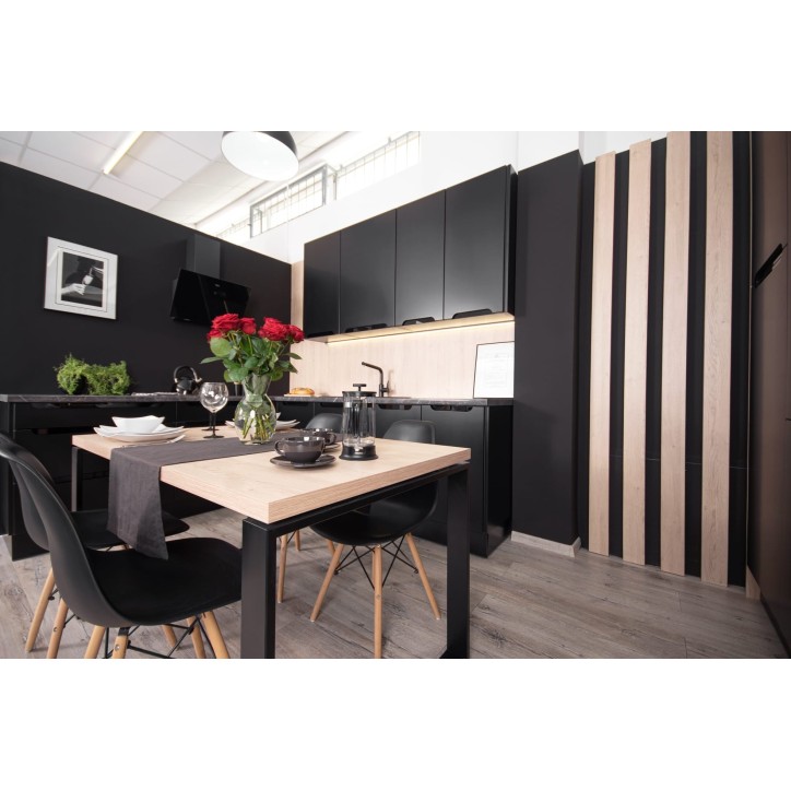 Ensemble Cuisine GOYA PREMIUM LINE noir 300 cm sur mesure Ensemble Cuisine GOYA PREMIUM LINE noir 300 cm sur mesure