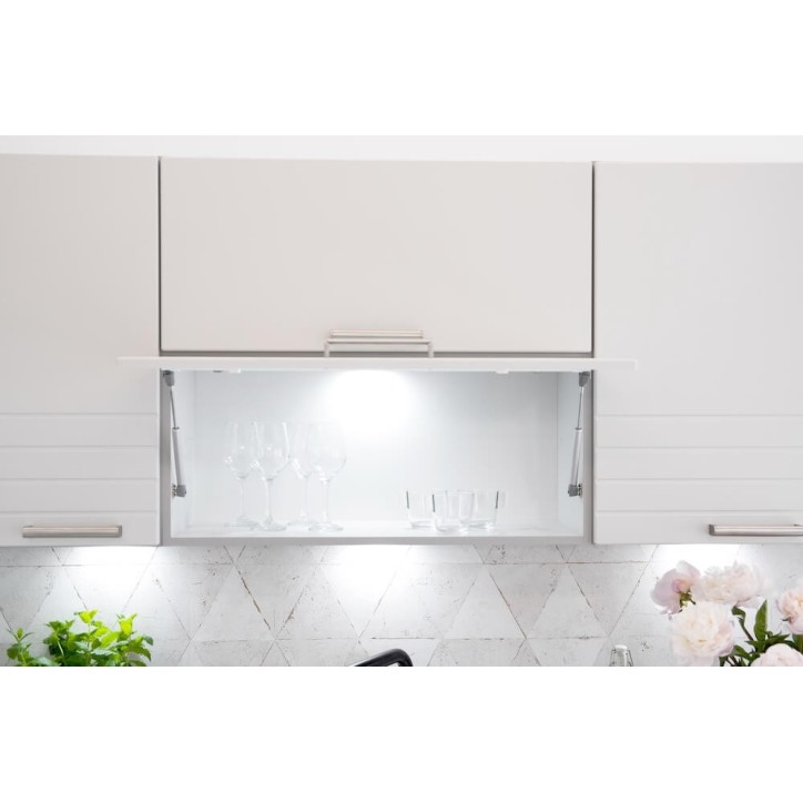 Ensemble Cuisine PAULA CLASSIC LINE blanc mat 210 cm