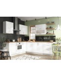 Ensemble Cuisine en L NATALIA CLASSIC LINE blanc brillant 330 cm
