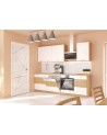 Ensemble cuisine ARTISAN blanc brillant/chêne artisan 250 cm