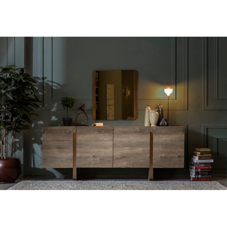 Comedor completo LUZZI con 2 sillas y 1 banco madera Comedor completo LUZZI con 2 sillas y 1 banco madera