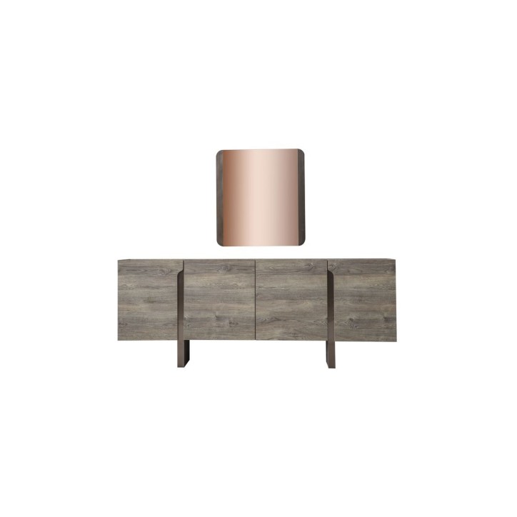 Comedor completo LUZZI con 2 sillas y 1 banco madera Comedor completo LUZZI con 2 sillas y 1 banco madera