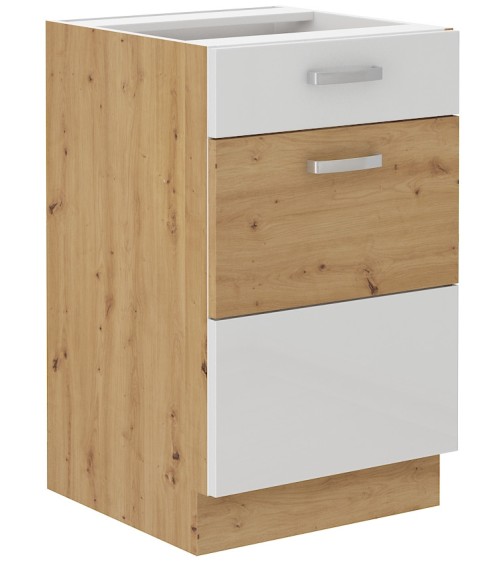 Ensemble cuisine ARTISAN blanc brillant/chêne artisan 250 cm