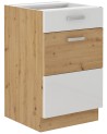 Ensemble cuisine ARTISAN blanc brillant/chêne artisan 250 cm