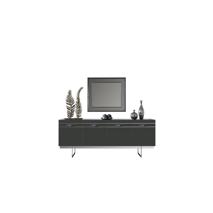 Comedor completo SUISSE con 4 sillas gris
