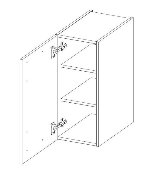 Ensemble cuisine en L-ARTISAN blanc brillant/chêne artisan 285x110 cm