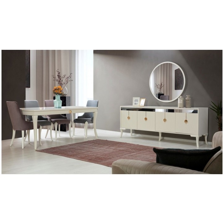 Sala da pranzo KEOPS Bianco e oro Sala da pranzo KEOPS Bianco e oro