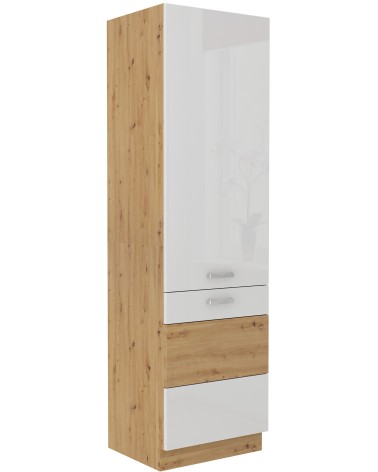 Ensemble cuisine ARTISAN blanc brillant/chêne artisan