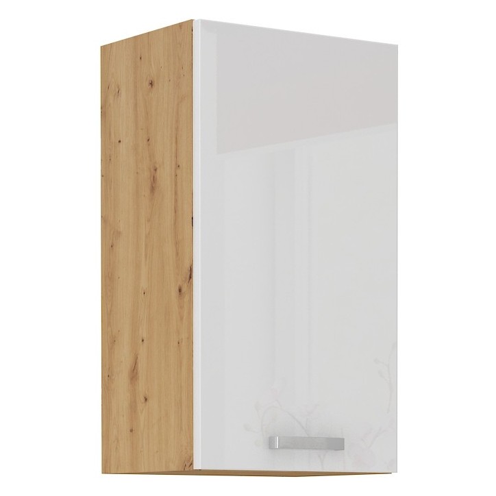 Ensemble cuisine ARTISAN blanc brillant/chêne artisan