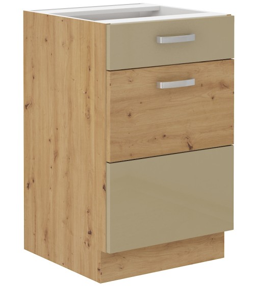 Ensemble cuisine ARTISAN cappuccino brillant/chêne artisan 250 cm