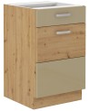 Ensemble cuisine ARTISAN cappuccino brillant/chêne artisan 250 cm