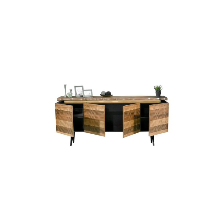 Comedor completo OPTIMUS con 4 sillas nogal