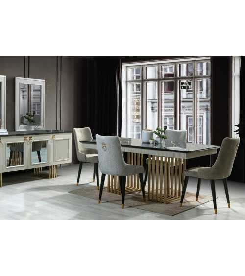 Comedor completo LAURA Gris